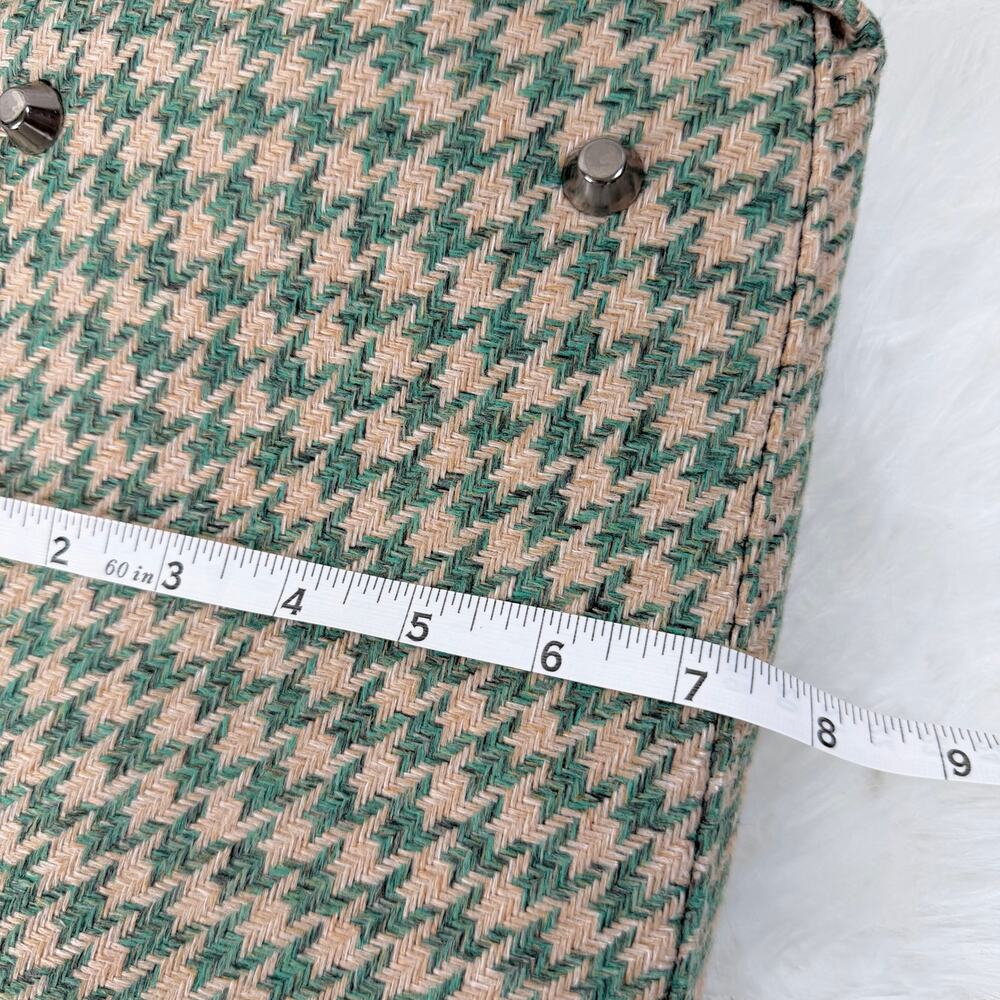 New Lulu Dharma Frasier Green Houndstooth Large Weekender Bag - Picture 11 of 12